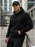 Pánska čierna mikina FashionStreet BX5914