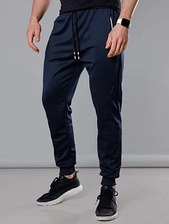 Pánske tepláky so šnúrkou Dark Blue (8K167)