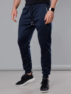 Pánske tepláky so šnúrkou Dark Blue (8K167)