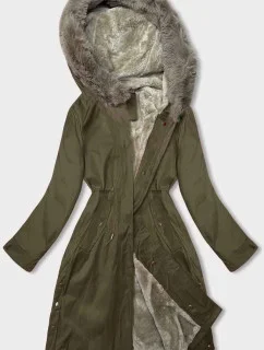 Dámska parka s vojenskou kožušinou (5M3180-136)