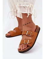 Dámske papuče s prackami Camel Brigid Dámske papuče s prackami Camel Brigid