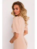 M779 Šaty na prsiach - béžové M779 Šaty na prsiach - béžové