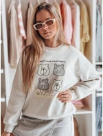 Dámska nadrozmerná mikina s medvedíkmi MISOBEARS sivá FashionStreet BY1436 Dámska nadrozmerná mikina s medvedíkmi MISOBEARS sivá FashionStreet BY1436
