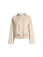 Dámska bunda CASALL Aria Zip Hoodie Jacket, farba béžová
