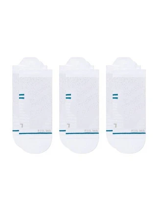 Bežecké ponožky Stance Athletic Tab, balenie po 3 kusoch – biele