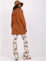 Dámska mikina-DHJ-BL-15658.35-svetlo hnedá