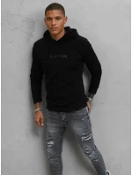 Pánska čierna mikina FashionStreet BX5478