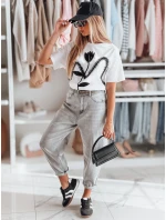 Dámske bavlnené tričko nadrozmernej veľkosti s 3D efektom PETINIA white FashionStreet RY2713 Dámske bavlnené tričko nadrozmernej veľkosti s 3D efektom PETINIA white FashionStreet RY2713