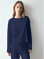 Horná časť pyžama Cozy Comfort Top X 01 modrá Blue – TRIUMPH Horná časť pyžama Cozy Comfort Top X 01 modrá Blue – TRIUMPH