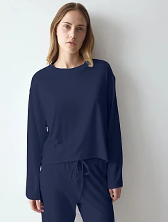 Horná časť pyžama Cozy Comfort Top X 01 modrá Blue – TRIUMPH