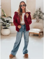 Dámska manšestrová bunda TRENDYGLAM bordová FashionStreet TY4942