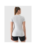 Dámske bavlnené slim tričko 4F 4FWMM00TTSHF2255-27M
