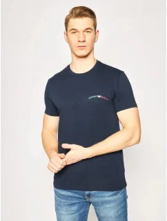 Pánske tričko 110853 0P510 00135 tmavomodrá - Emporio Armani