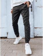 Pánske tmavosivé tepláky FashionStreet UX4279
