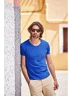 Fruit of the Loom Iconic 150 V-Neck T Tričko s výstrihom do V 16.1442 biele