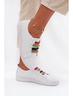 Dámske kožené poltopánky Vinceza 95376 White Dámske kožené poltopánky Vinceza 95376 White