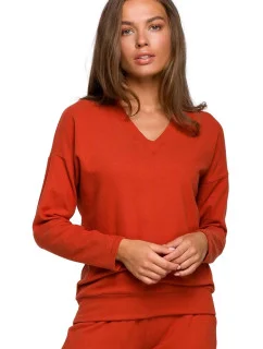 Dámsky sveter S246 terakota - Stylove