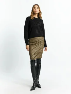 Dámska sukňa Wild 1150-009 fľaškovo zelená - Monnari