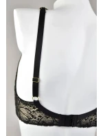 Dámska podprsenka JULIA BRALETTE 19185 Black with beige - Mediolano