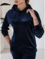 Dámsky tmavomodrý velúrový set SO COMFY FashionStreet AY0884 Dámsky tmavomodrý velúrový set SO COMFY FashionStreet AY0884