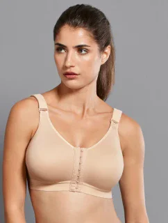 Frontline open športová podprsenka zapínanie vpredu 5523 desert - Active