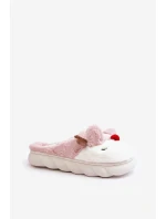 Futrzane Kapcie Damskie Z Motywem Renifera Różowe Wistira