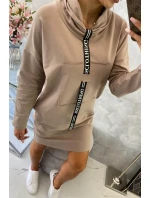 Béžové viazané šaty