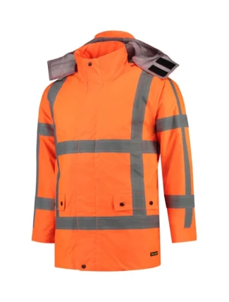 Pracovná bunda RWS Parka unisex fluorescenčná oranžová