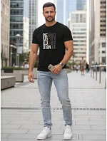 Pánske bavlnené tričko s potlačou revolution black FashionStreet NX0143R Pánske bavlnené tričko s potlačou revolution black FashionStreet NX0143R