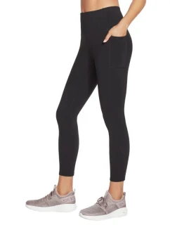 Skechers Go Walk Legíny s vysokým pásom 7/8 W W03LG31B-BLK