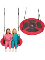 ZÁHRADNÁ HOJDAČKA BOCIANIE HNIEZDO 100CM XXL ČERVENÁ