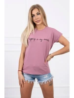 Nakupovanie je moja kardio blúzka tmavo ružová