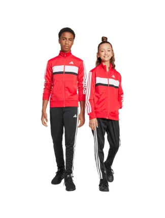 Detská tepláková súprava adidas Seasonal Essentials Tiberio 3-Stripes Tricot red/black JI6214