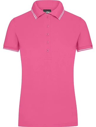 Daiber JN 985 Dámske piqué polo 02.0985 ružové/biele Daiber JN 985 Dámske piqué polo 02.0985 ružové/biele