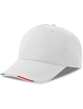 Atlantis Headwear Recy Five Italia 5-panelová čiapka 33.0281 biela Atlantis Headwear Recy Five Italia 5-panelová čiapka 33.0281 biela