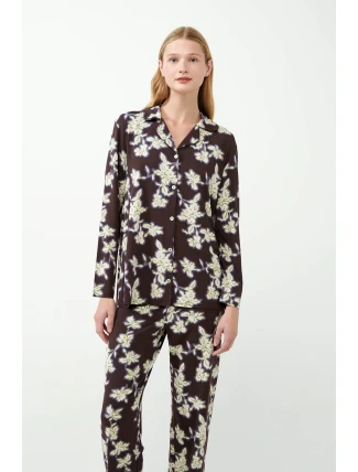 Vamp - Kvetinové pyžamo s gombíkmi 21023 - Vamp