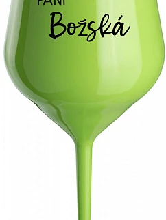 Lady of God - zelený nerozbitný pohár na víno 470 ml