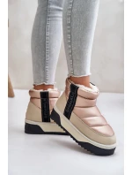 Niskie Śniegowce Na Grubej Podeszwie D.Franklin DFSH371010 Beżowe