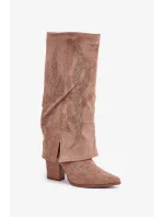 Čižmy na podpätku model 204657 Step in style