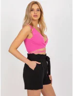 Šortky D73760R62159KA čierna Šortky D73760R62159KA čierna