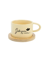 DĚKUJEME ZA VŠECHNO! - žlutý hrníček makronka 200 ml DĚKUJEME ZA VŠECHNO! - žlutý hrníček makronka 200 ml