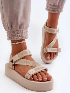 Sandále NN274A528 beige - Krok vo veľkom štýle