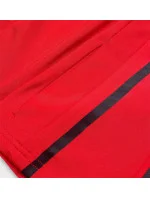 Červená dámska mikina s nízkym stojačikom (HH020-05)