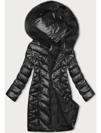 Dámska prešívaná zimná bunda J Style Black (16M9100-392)