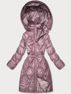 Prešívaný prechodný kabát s kapucňou Goodlookin pink (Y3-9215-52)