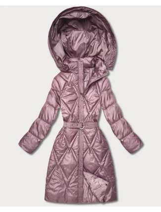 Prešívaný prechodný kabát s kapucňou Goodlookin pink (Y3-9215-52)