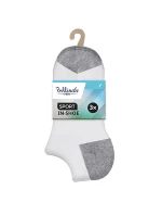 Pánske členkové ponožky 3 páry SPORT MEN IN-SHOE 3x - BELLINDA - biele