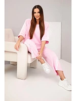 Dámska maslová viskózna mikina a nohavice s lampiónmi candy pink Dámska maslová viskózna mikina a nohavice s lampiónmi candy pink