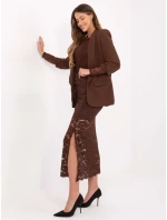 Sukňa MI SD G9137.16P hnedá