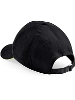 Beechfield B 20 6-panelová sendvičová čiapka „Athleisure“ 53.0020 čierna/limetkovozelená